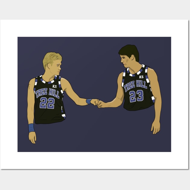 Lucas & Nathan Scott One Tree Hill Wall Art by Hevding